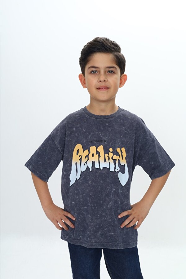 Toontoy Kids Toontoy Erkek Çocuk Reality Baskılı Tişört