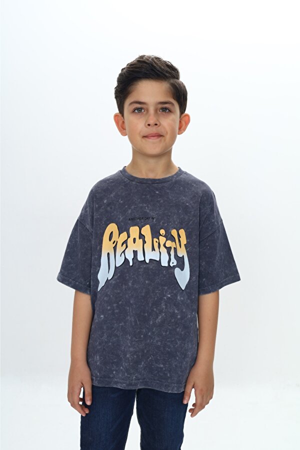 Toontoy Kids Toontoy Erkek Çocuk Reality Baskılı Tişört