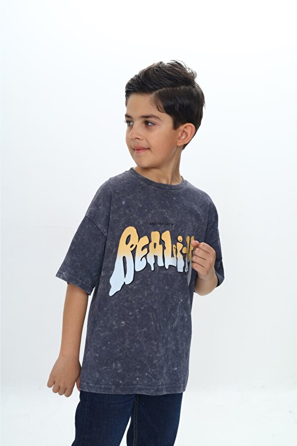 Toontoy Kids Toontoy Erkek Çocuk Reality Baskılı Tişört