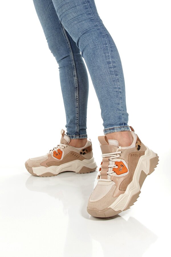 Modabuymuş H9 Ten Leopar Sneaker Günlük Spor Ayakkabı