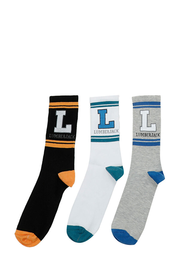 Lumberjack ML LIFE 3LU 34US1 5FX GRI MULTI Erkek Çorap