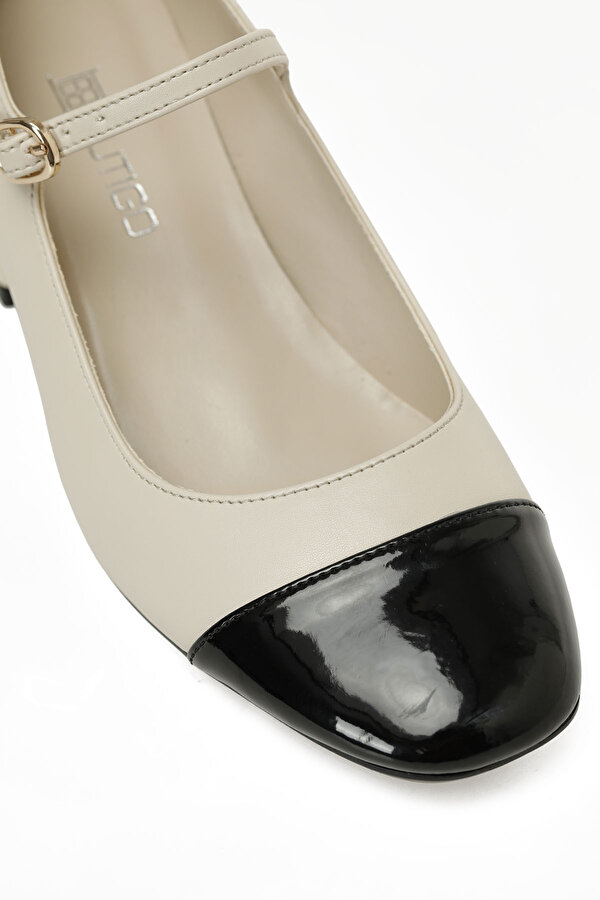 Butigo 25K-2039 5PR Bej Kadın Topuklu Ayakkabı