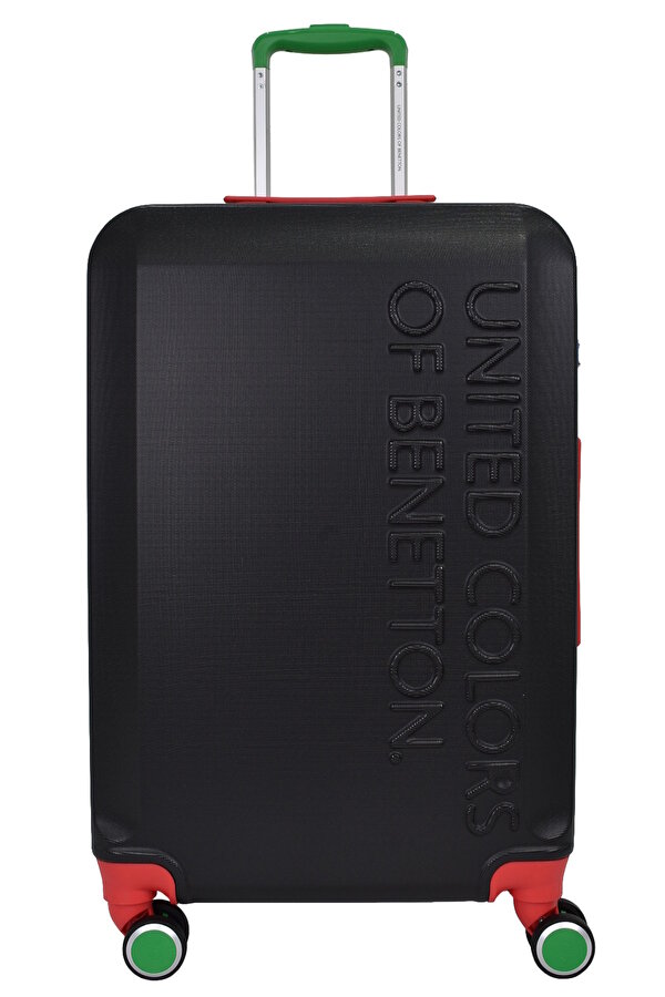 United Colors of Benetton Lüx Abs 2'li Valiz Seti Büyük Boy - Kabin Boy Siyah BNT600