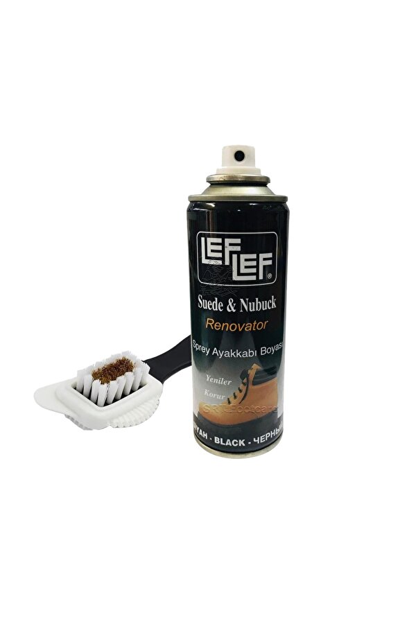Nuri Leflef Leflef Süet, Nubuk Sprey Boya + 4 Yönlü Süet nubuk Fırçası