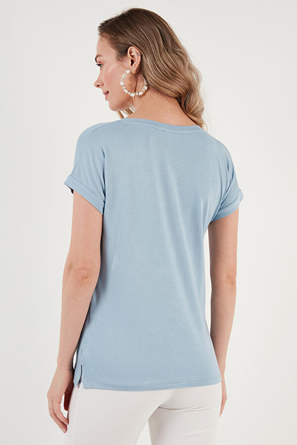 Lela Bayan Bluz 5862000S2 EKRU-BEBE MAVİ