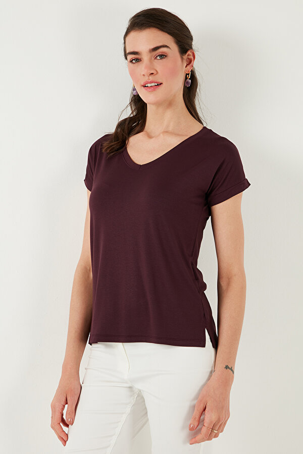 Lela Bayan Bluz 5862000S2 SİYAH-VİŞNE