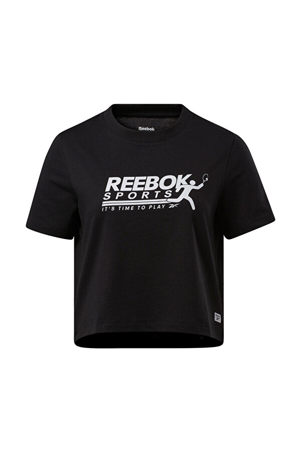 Reebok COURT SPORT GRAPHIC TEE BLACK Woman 054