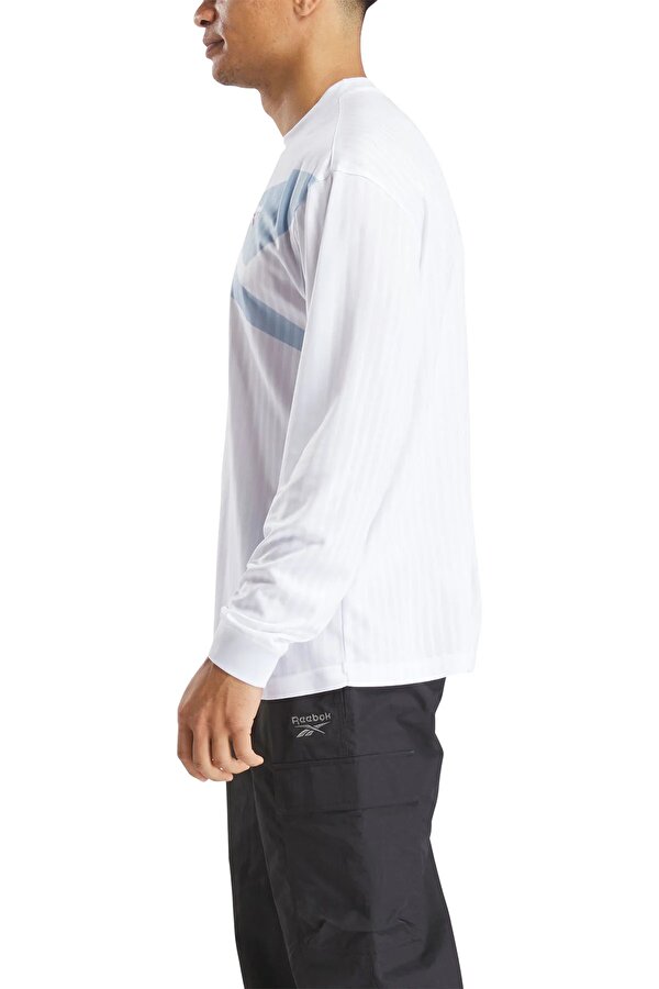 Reebok Ri Cross Check Ls Jersey Белый Мужчина Толстовка С Капюшоном