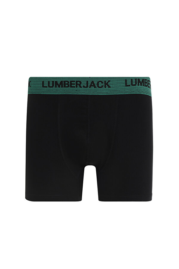 Lumberjack MB DUZ 3LU 30NK301 5FX Siyah Erkek Boxer