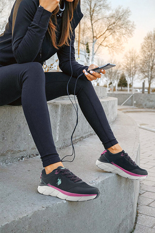 SALDONA WMN 5FX Siyah Kadın Koşu Ayakkabısı - Görsel 3