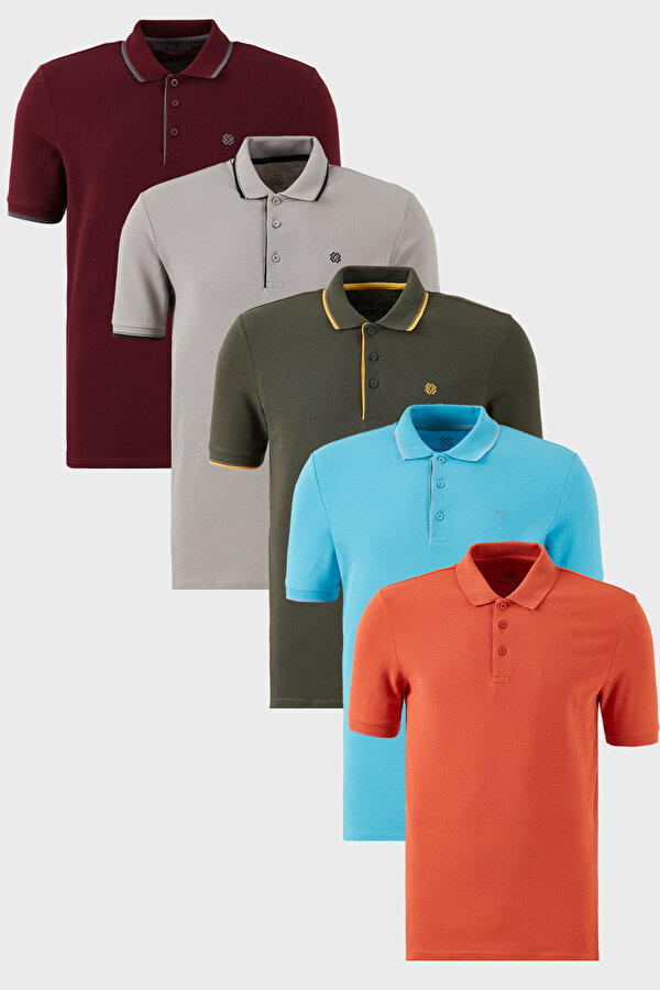 Buratti Erkek T Shirt 590211827S5 Aquamavi-Hakisarı-Tarçın-Vişne-Taş