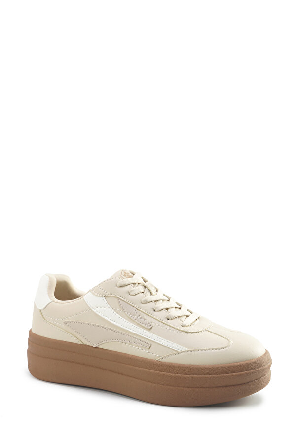 KAREN PU 5PR Bej Kadın Sneaker - Görsel 3