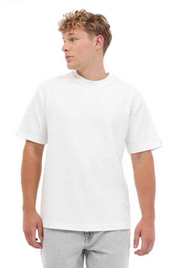 Lumberjack ML NECK 11BS60 5PR Ekru Erkek Kısa Kol T-Shirt