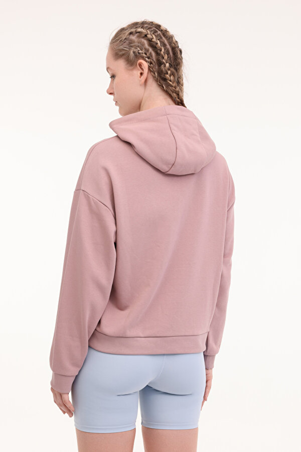 Skechers W Essential Hoodie Sweat Gül Kurusu Kadın Sweatshirt