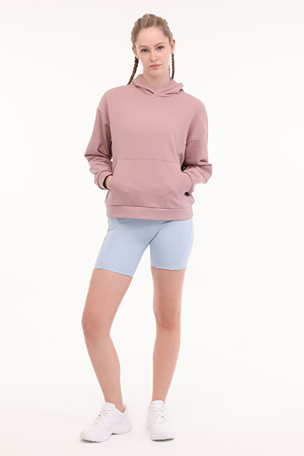 Skechers W Essential Hoodie Sweat Gül Kurusu Kadın Sweatshirt