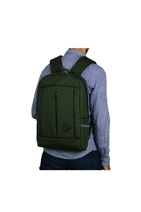 Strong Bag STRONG 15.6 İNCH Laptop/Notebook Bölmeli Sırt Çantası, Seyahat Çantası HAKİ YEŞİL