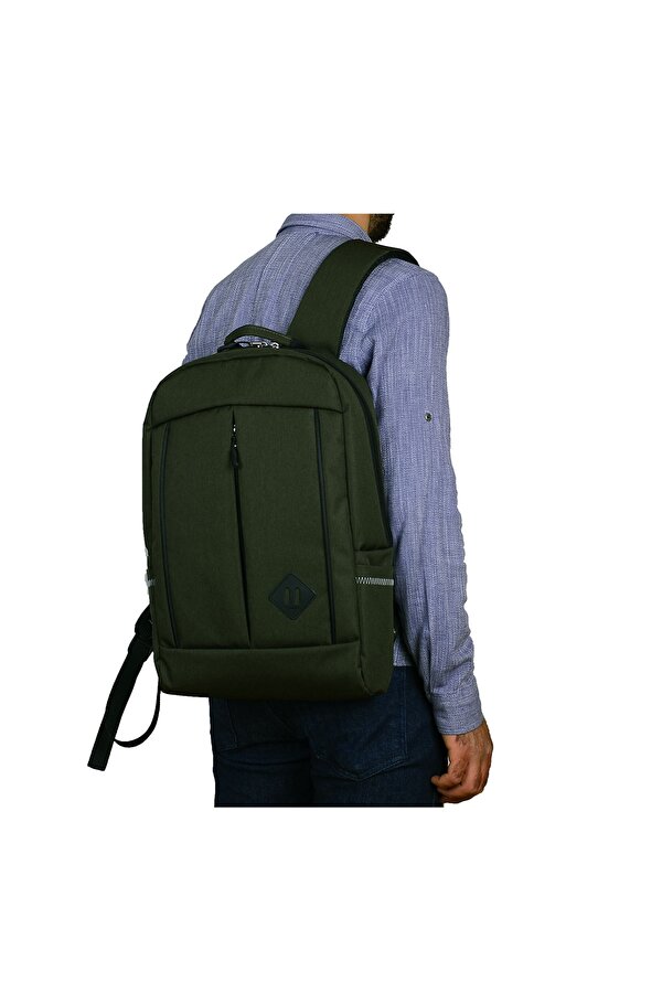 Strong Bag STRONG 15.6 İNCH Laptop/Notebook Bölmeli Sırt Çantası, Seyahat Çantası HAKİ YEŞİL