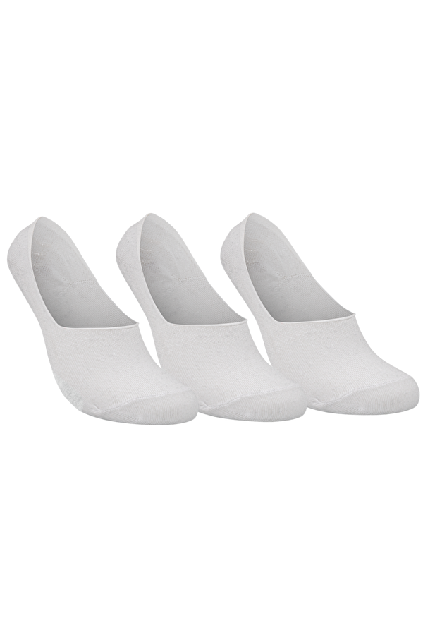 Skadi Mons Invisible 3 Pack Unisex Beyaz Çorap