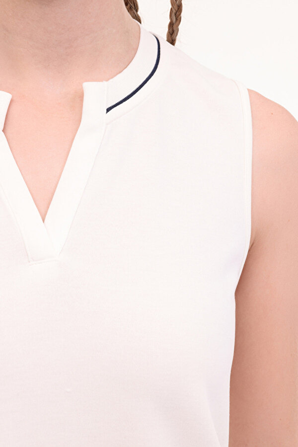 Lotto W-ANDERAN TANK 5FX Ekru Kadın Atlet