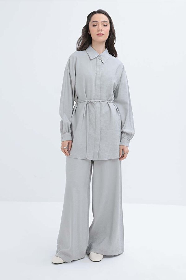 Allday İnce Kuşaklı Kadın Gömlek S51304A0