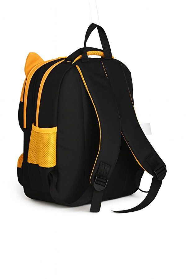 Wander 3’lü Okul Çanta Seti – Sırt Çantası, Beslenme Çantası ve Kalemlik - Siyah-Sarı
