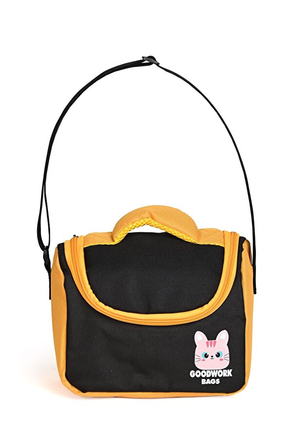 Wander 3’lü Okul Çanta Seti – Sırt Çantası, Beslenme Çantası ve Kalemlik - Siyah-Sarı