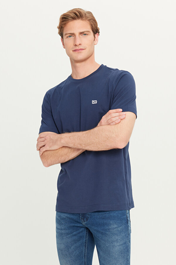 Lee Erkek T Shirt ML60UF Q35 LACİVERT