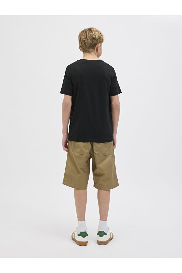 Jack & Jones Jack Jones Jjbarbados Tee Ss Crew Neck Jnr Çocuk Siyah Tshirt 12269841-02