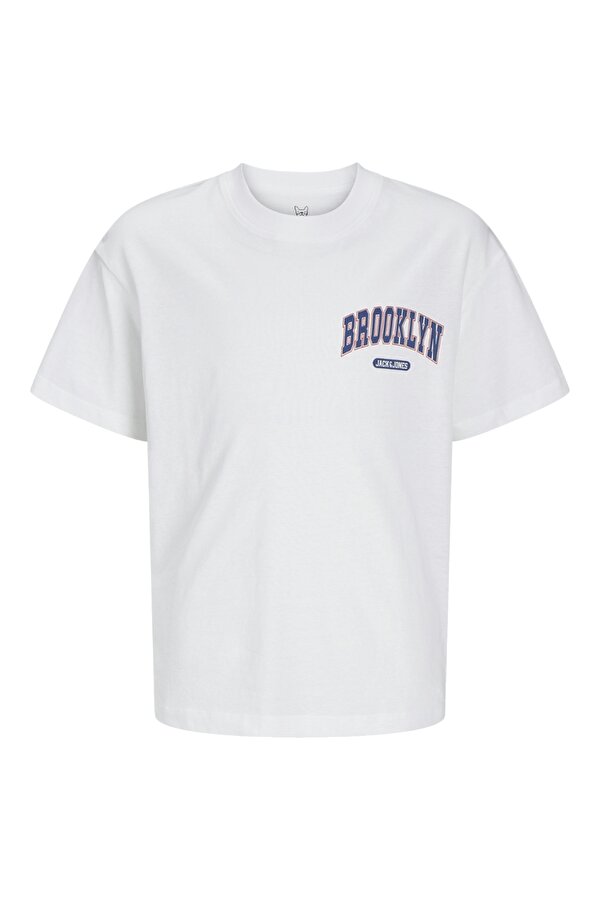 Jack & Jones Jack Jones Jjebradley Varsıty Bk Tee Ss Ln Styd Jnr Çocuk Beyaz Tshirt 12270196-01