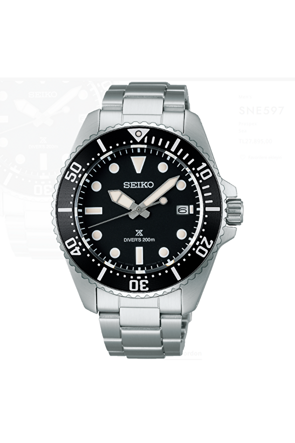 Seiko SNE597 Time Saat Garantili Safir Çizilmez Cam 20 ATM Suya Dayanıklı Metalik Renk Erkek Kol Saati