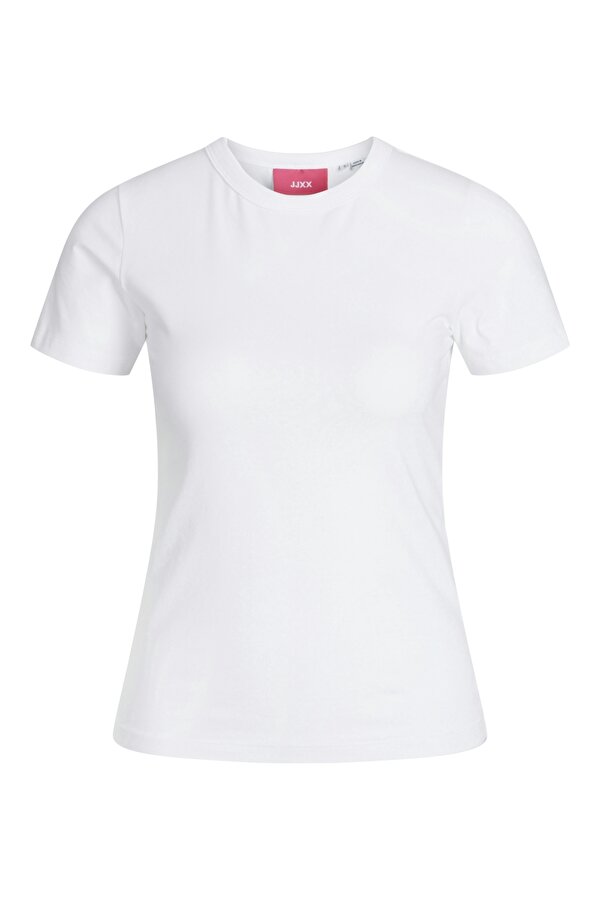Jack & Jones Jack Jones Jxgıgı Str Ss Tee Jrs Sn Kadin Beyaz Tshirt 12248921-01