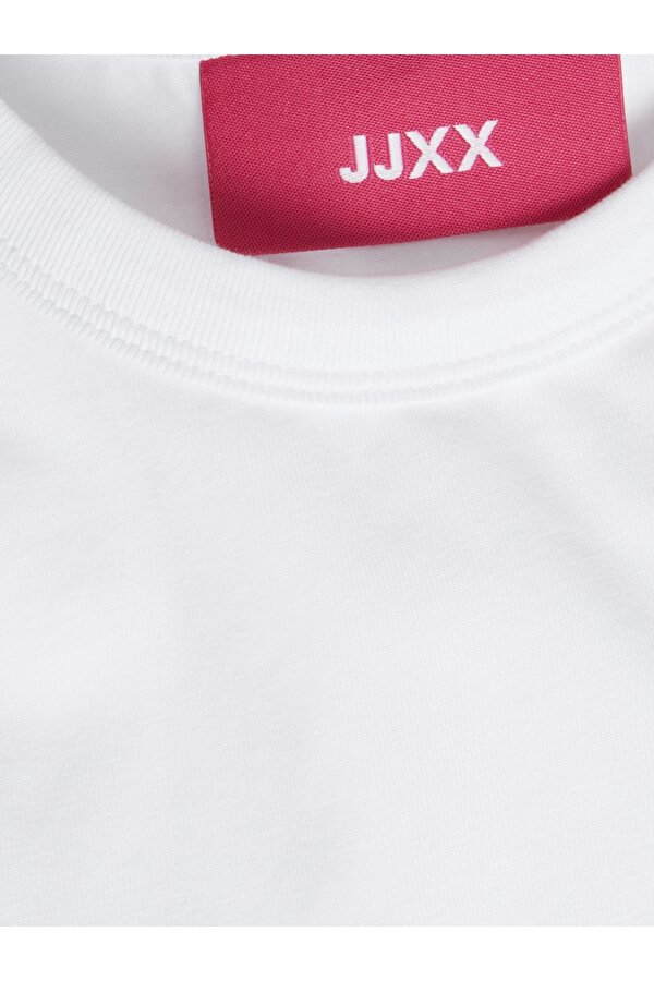 Jack & Jones Jack Jones Jxgıgı Str Ss Tee Jrs Sn Kadin Beyaz Tshirt 12248921-01