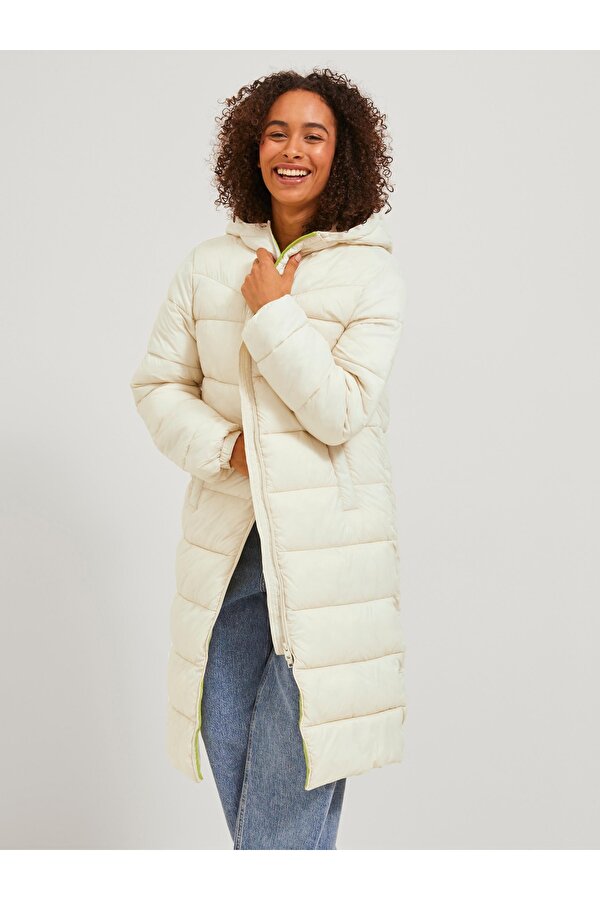 Jack & Jones Jack Jones Nora Lıghtweıght Long Jacket Otw Sn Kadin Bej Mont 12236524-06