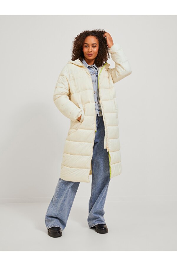 Jack & Jones Jack Jones Nora Lıghtweıght Long Jacket Otw Sn Kadin Bej Mont 12236524-06