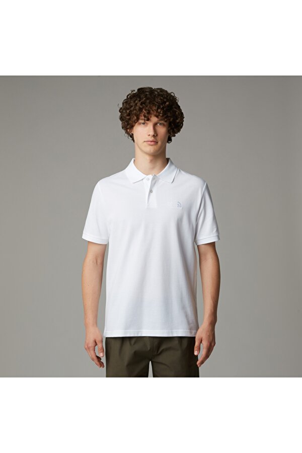 The North Face M Essentıal Regular Polo Erkek Beyaz Tshirt Nf0a8c1pfn41