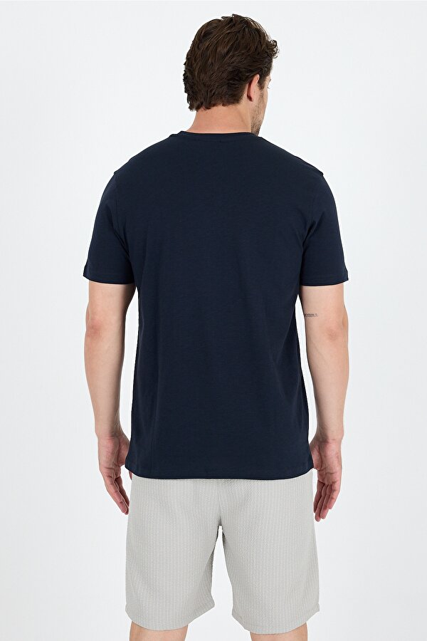 Rodi Regular Fit Pamuk Bisiklet Yaka Baskılı Penye Erkek Tişört 0011