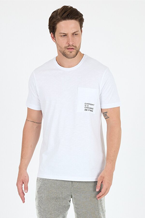 Rodi Regular Fit Pamuk Bisiklet Yaka Penye Erkek Tişört 0068