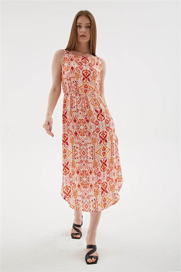 Fashion Friends Desenli Kadın Elbise 25Y0154K1