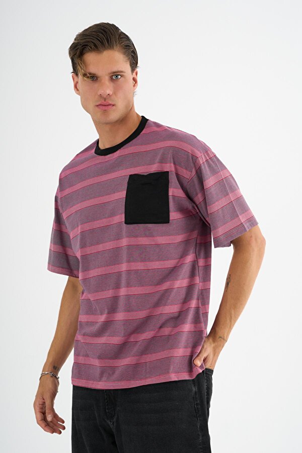 ALEXANDERGARDI Cep Detaylı Çizgili T-shirt