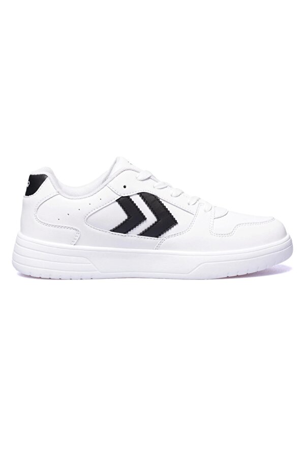 Beyaz Siyah Bağcıklı Unisex Spor Ayakkabı