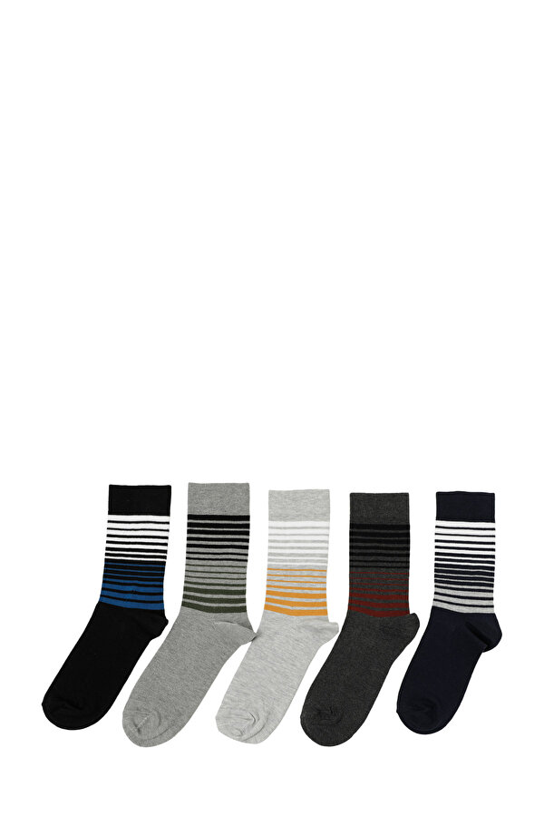 Polaris RICH 5LI SKT-M 5PR Çok Renkli Erkek Soket Çorap