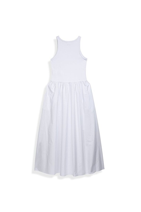 LTB Basıc Askılı Krem Elbise