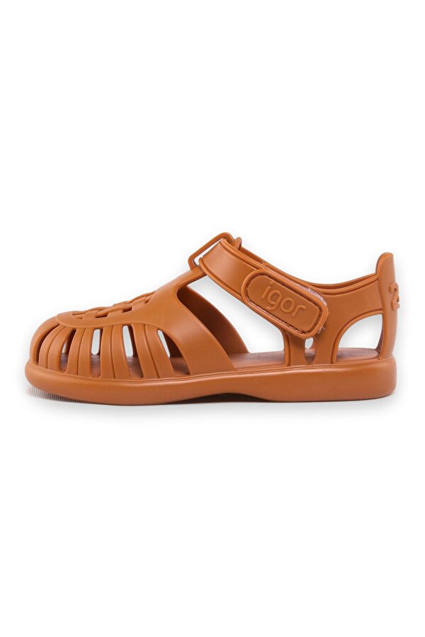 10271 K Tobby Solid Karamel Çocuk Sandalet