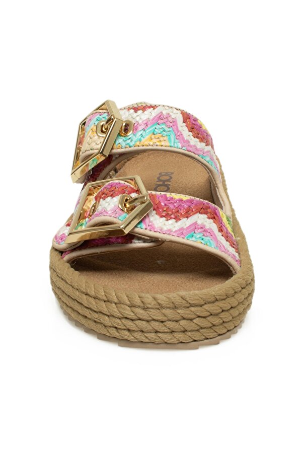 Bohonomad Sydney-Z Hasir Çok Renkli Kadın Terlik