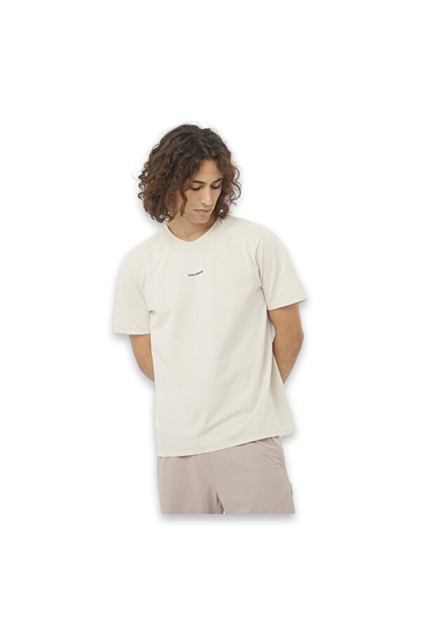 Lc2438600 Trackline Ss Tee M Kırık Beyaz Erkek Outdoor