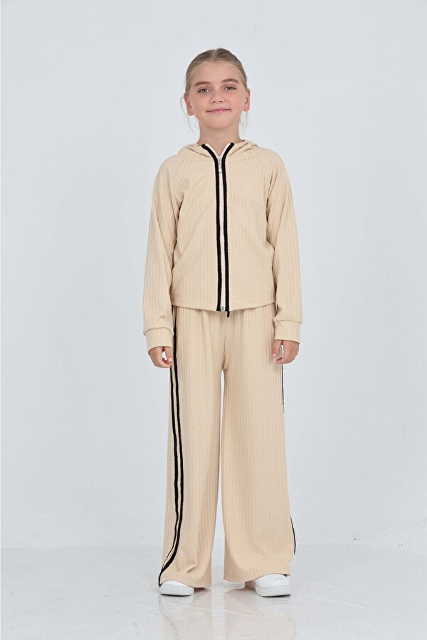 Toontoy Kids Toontoy Kız Çocuk Şerit Detaylı Eşofman Takım