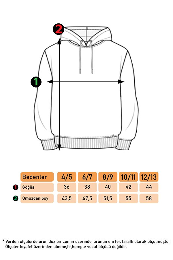 Toontoy Kids Toontoy Kız Çocuk Kapüşonlu Baskılı Sweatshirt