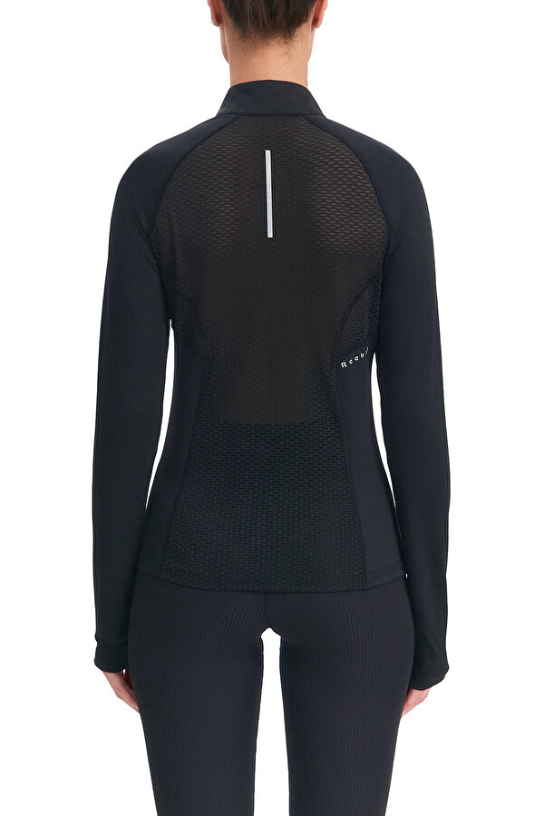 REEBOK Clothing Reebok Running 1/4 Zip Черный