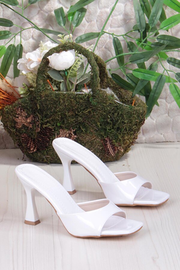 Fort 5133 Ares Rugan Tek Bantlı İnçe Yüksek Topuklu Kadın Terlik