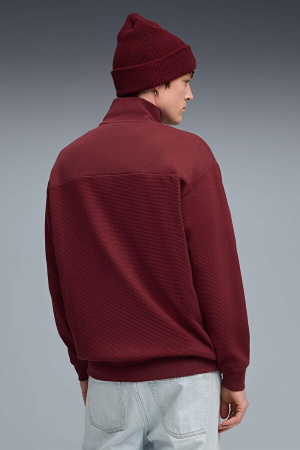 Puma CLASS Pinnacle Track Bordo Erkek Fermuarlı Sweatshirt